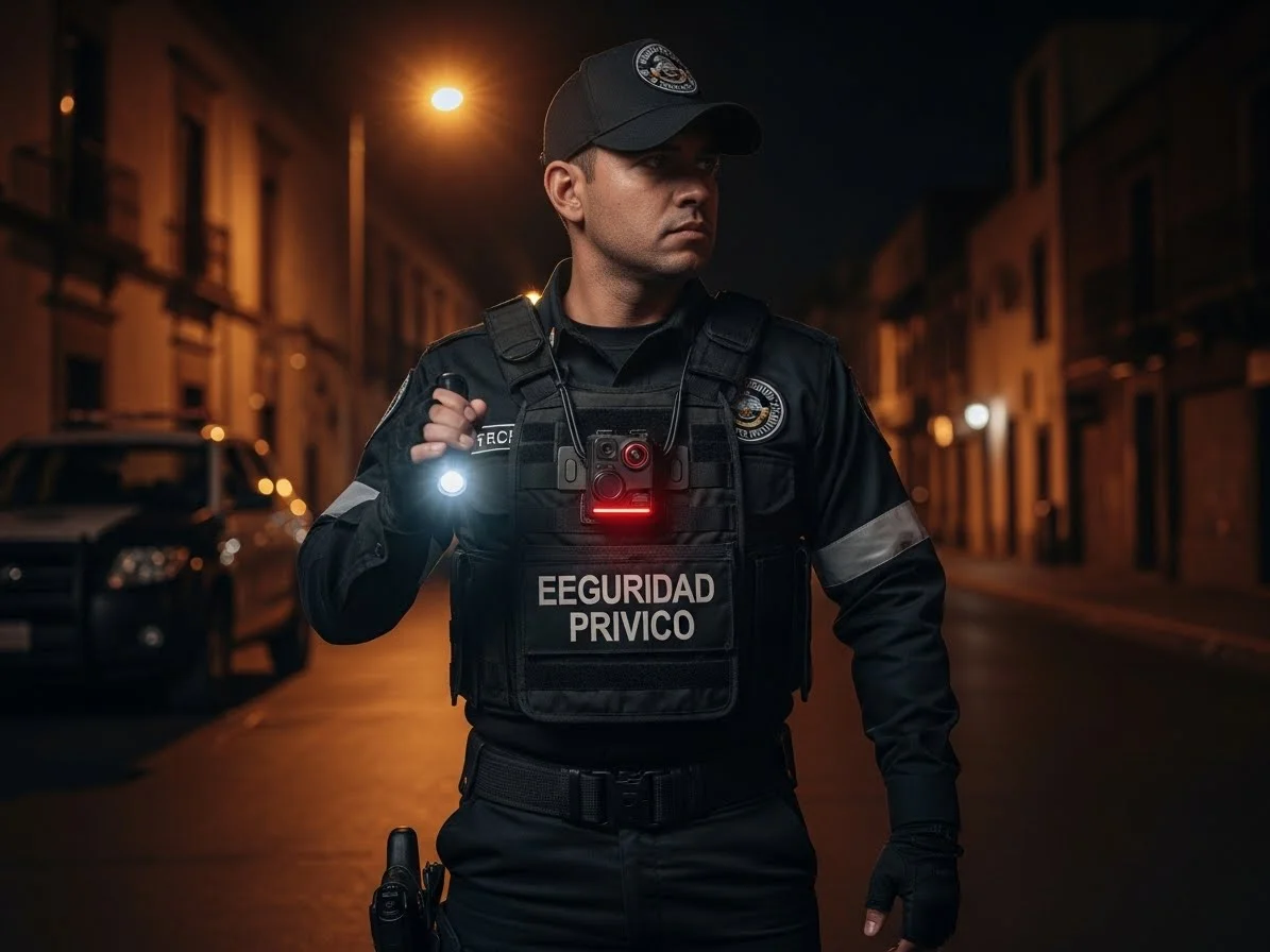 Rondín nocturno en zona residencial